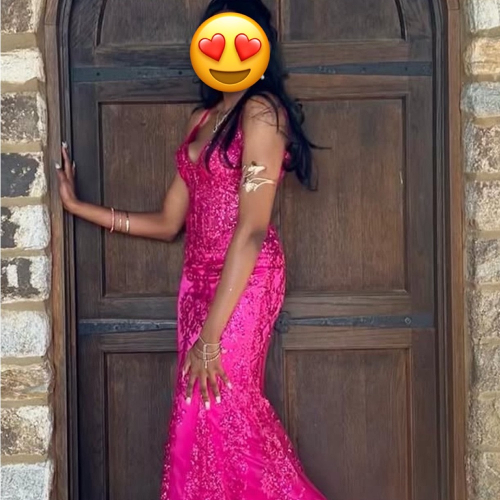 Stunning Pink Sequin Gown